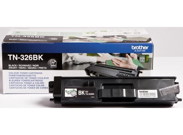 Toner BROTHER TN326BK high capacity Sort Sort høykapasitetstoner 
